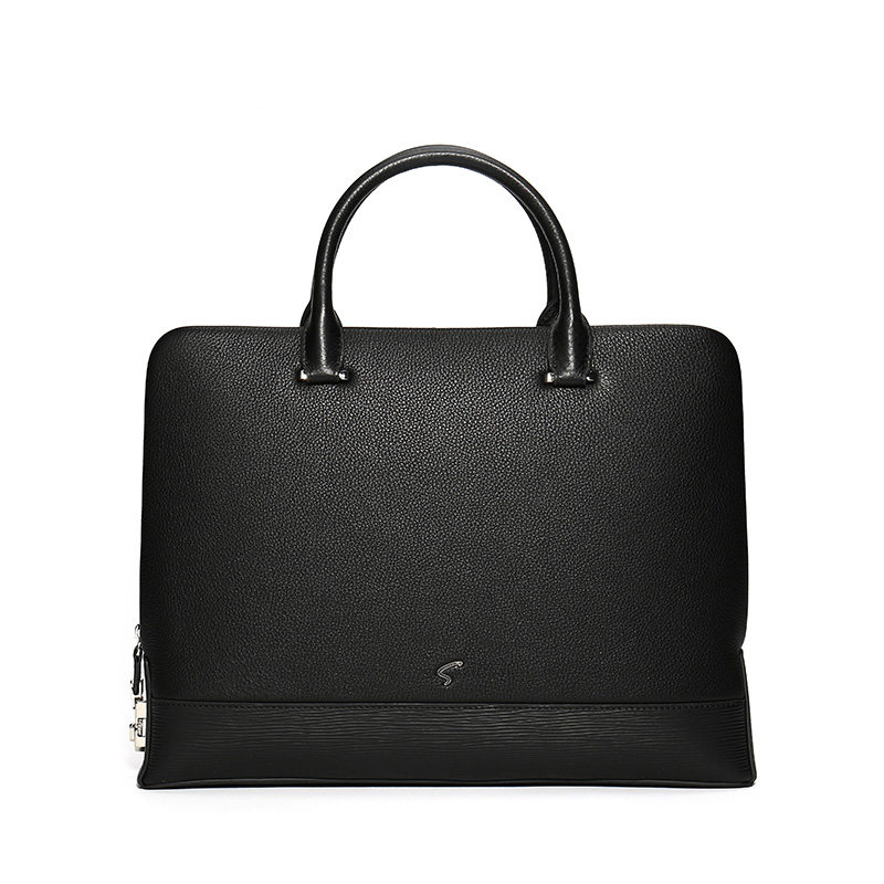 沙驰真皮商务时尚密码锁青年公文包 satchi沙驰男士包袋