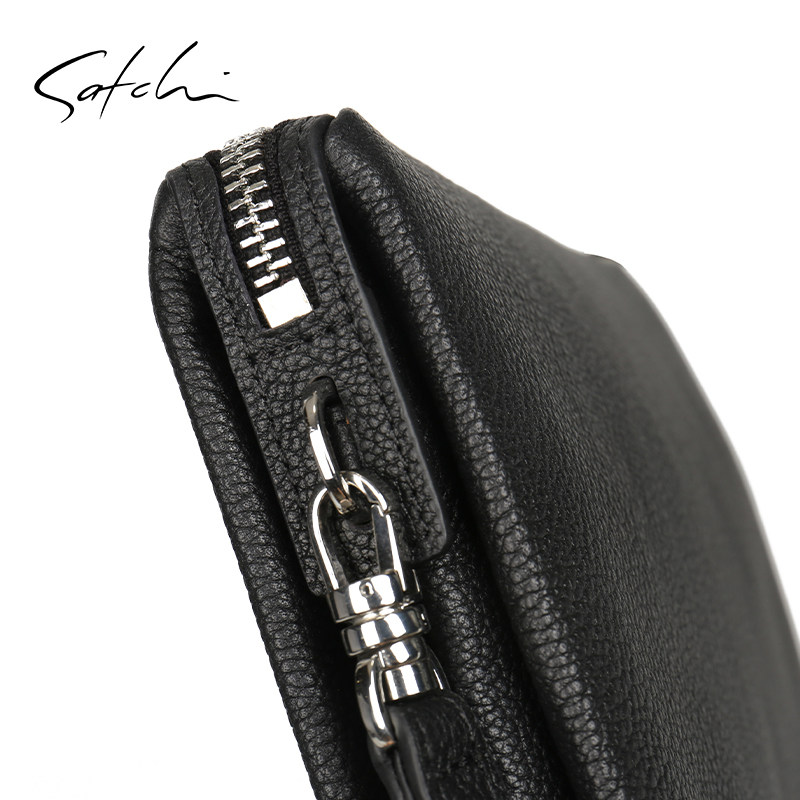 沙驰真皮商务时尚头层手抓包男男包 satchi沙驰男士包袋