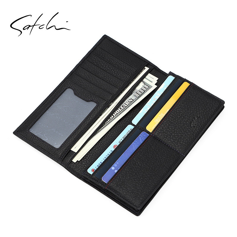 沙驰男包真皮商务多功能时尚钱夹 satchi沙驰钱包