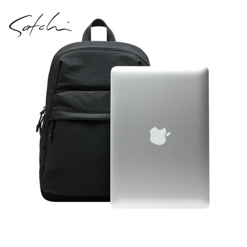 SATCHI/沙驰双肩包男士休闲通勤背包短途旅行书包时尚尼龙电脑包 - 图2