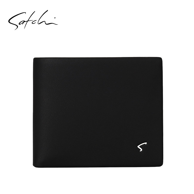 沙驰真皮青年简约头层票夹商务男包 satchi沙驰钱包
