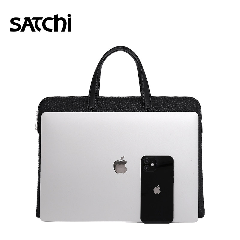 沙驰商务时尚大容量手提包公文包 satchi沙驰男士包袋