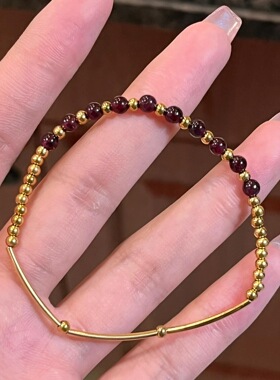 电气白兰酒红石榴轻奢手链