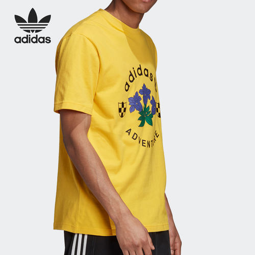 Adidas/阿迪达斯正品春季男子透气圆领时尚运动短袖T恤 GD5607 - 图3