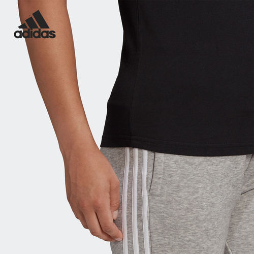 Adidas/阿迪达斯正品春季女子健身透气短袖休闲运动T恤GL0784 - 图2