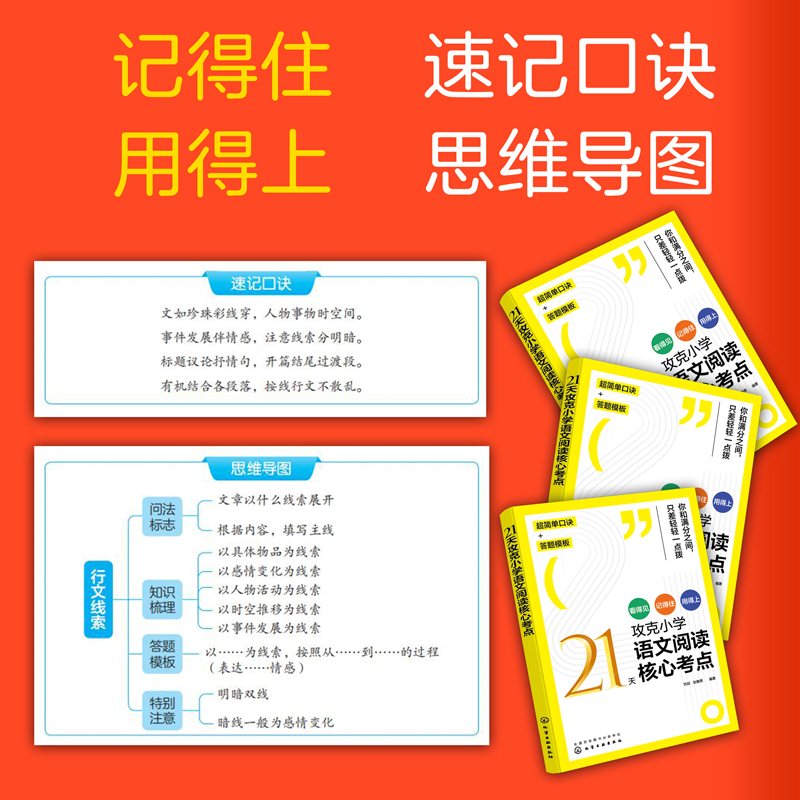 正版21天攻克小学语文阅读核心考点一本训练100篇阅读理解专项训练书知识大盘点期末冲刺100分学霸作业本天天练提优试卷梳理满分-图0