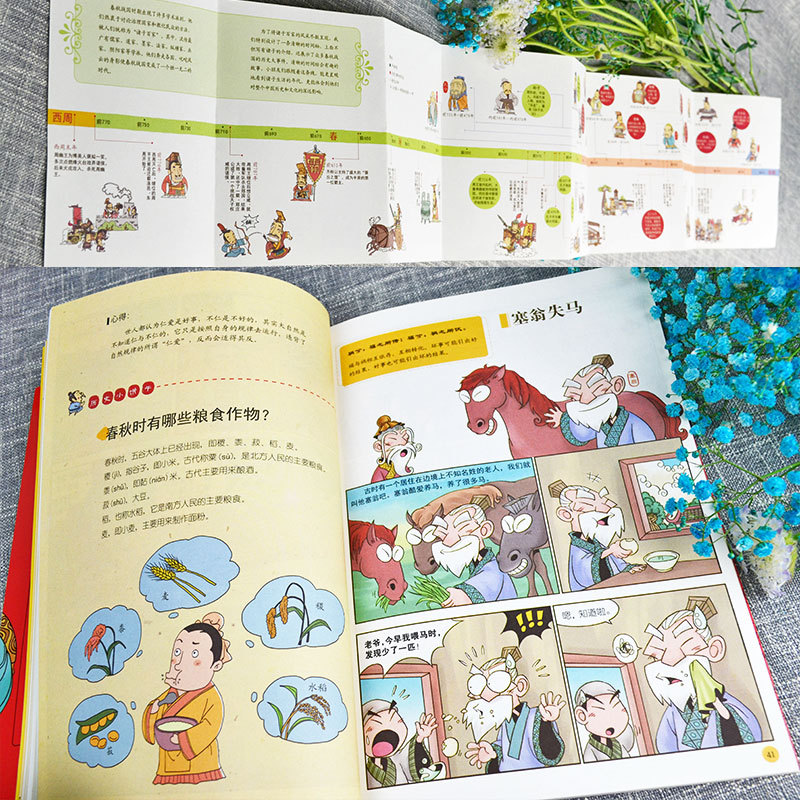 你好孔子孟子老子庄子老子韩非有故事的诸子百家漫画故事史记小学生版儿童二三四五六年级阅读课外书*读写给孩子的史记成语故事