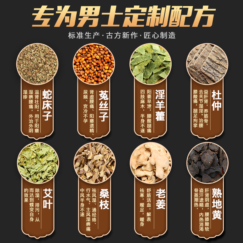 金泰康旗舰店泡脚药包男士专用温肾调理去脚臭脚汗脚气缓解疲劳艾草叶足浴包粉2