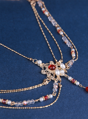 新娘头饰额头链眉心坠额饰