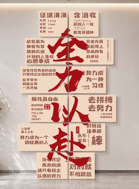 大学名校目标墙挂图教室培训机构励志墙面装饰班级高考氛围布置