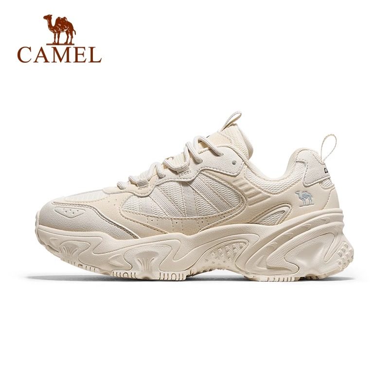 骆驼星尘休闲鞋女鞋2025新款运动鞋透气百搭厚底复古老爹鞋,淘宝优惠券,粉丝福利购,淘宝优惠卷