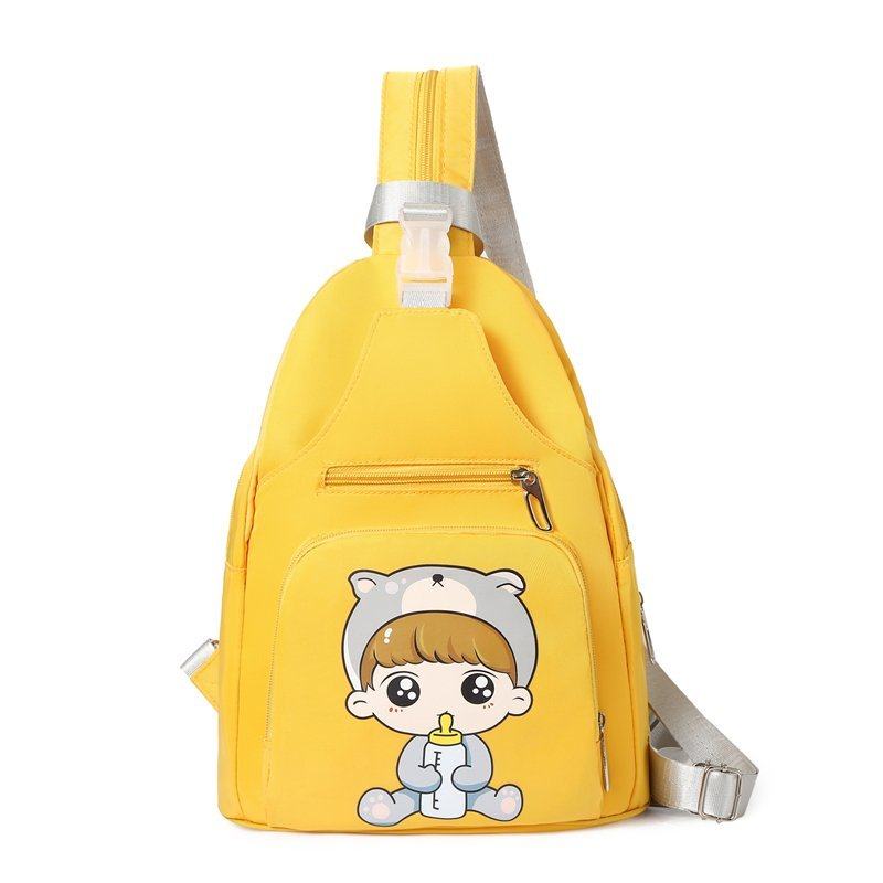 可斜挎双肩母婴包卡通尿不湿尿片 派茜双肩背包