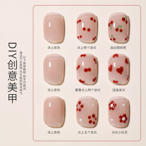 美甲点珠笔双头木质点钻笔美甲压线笔点花针画花笔彩绘笔美甲店 - 图2