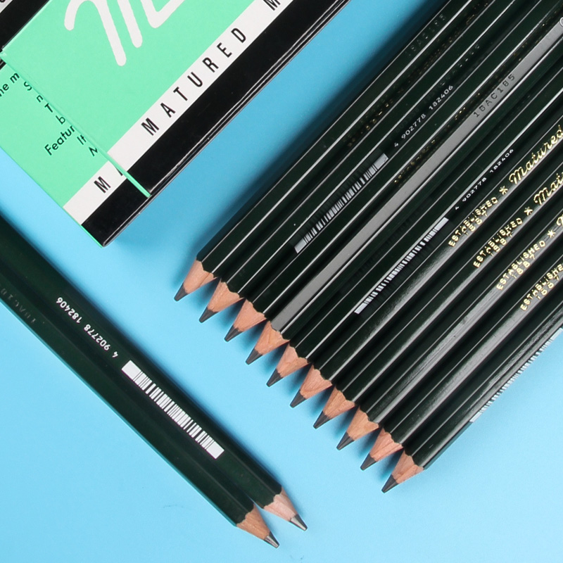 日本三菱铅笔9800素描套装速写笔绘画美术设计铅笔专业绘图铅笔-图1