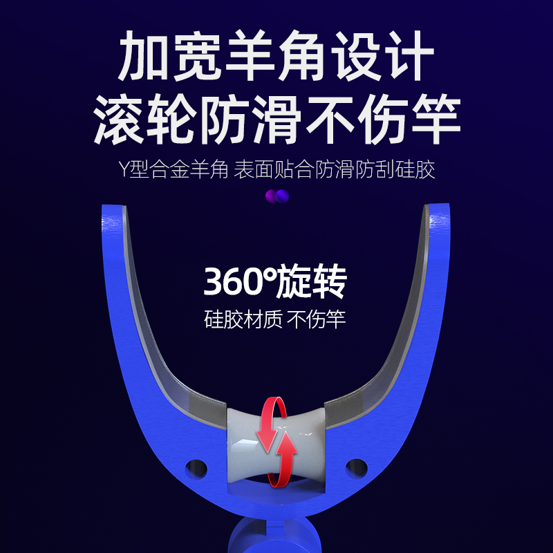 汉鼎碳素大物炮台支架加粗3m钓鱼支架超轻硬防风炮台巨物鱼竿架竿 - 图1