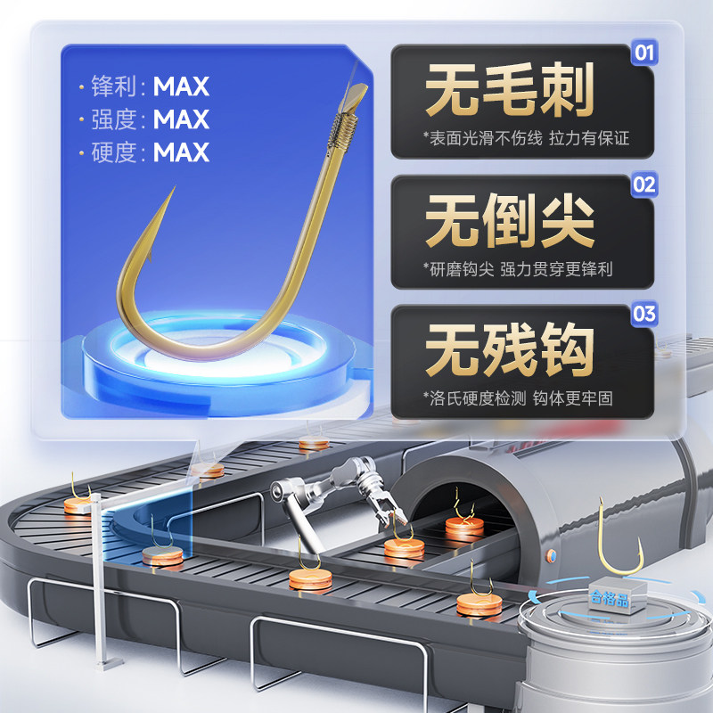 汉鼎金海夕加长子线鳊翘嘴绑好子线双钩成品仕挂有刺钓鱼子线鱼钩,淘宝优惠券,粉丝福利购,淘宝优惠卷