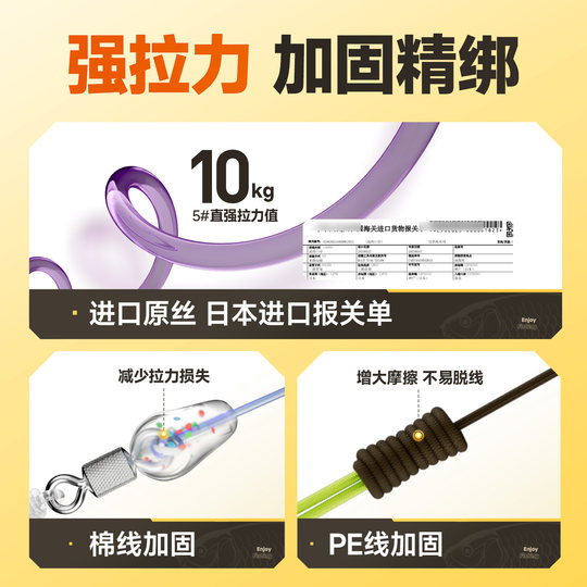 Handing has strong pulling power series fine-bound thread group has strong pulling power