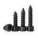 Grade 8.8 black nickel-plated hexagonal self-tapping screw