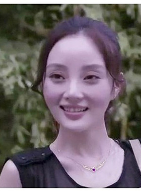 女士款天使之翼恋人爱心纯银项链