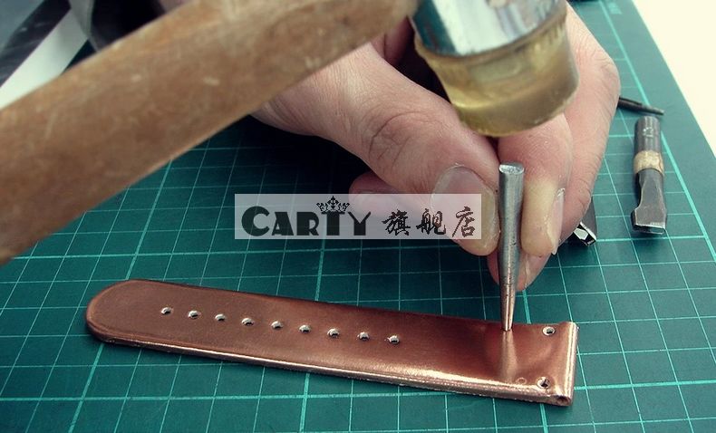 carty卡蒂专业定做牛皮表带 diy 订做表带 定做手表配件 定制表带