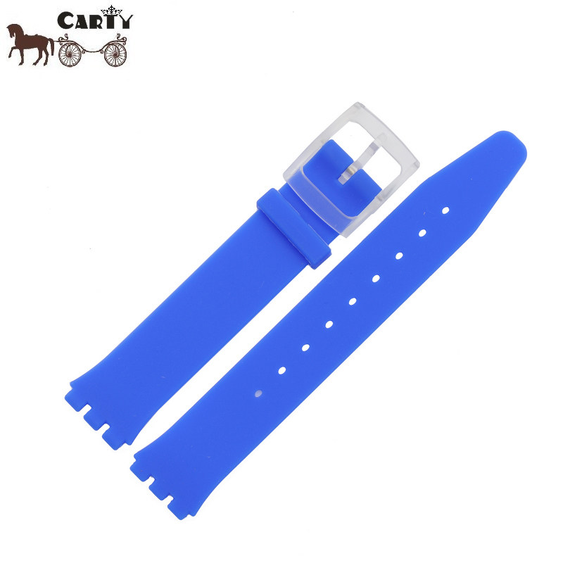 carty硅胶表带配件斯沃琪胶表带 carty配件