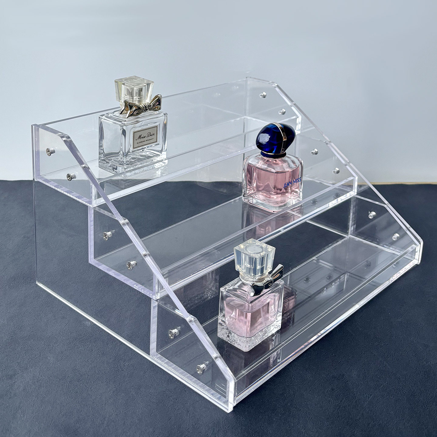 加厚亚克力阶梯收纳盒桌面置物架高承重烈酒洋酒展示架透明香水架,淘宝优惠券,粉丝福利购,淘宝优惠卷