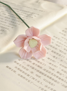 迷你花瓶手工陶瓷荷花枝diy