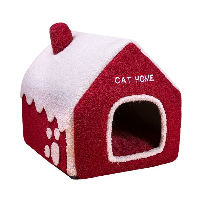猫窝冬季保暖四季通用房子型别墅封闭式床屋冬天狗窝宠物猫咪用品,淘宝优惠券,粉丝福利购,淘宝优惠卷