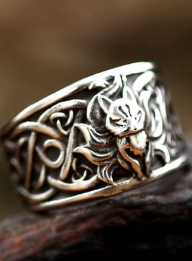 不掉色男女钛钢国潮戒指