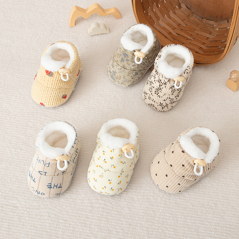 婴儿脚套新生睡觉护脚0-12月小月龄宝宝秋冬款保暖不掉跟加绒鞋子,淘宝优惠券,粉丝福利购,淘宝优惠卷