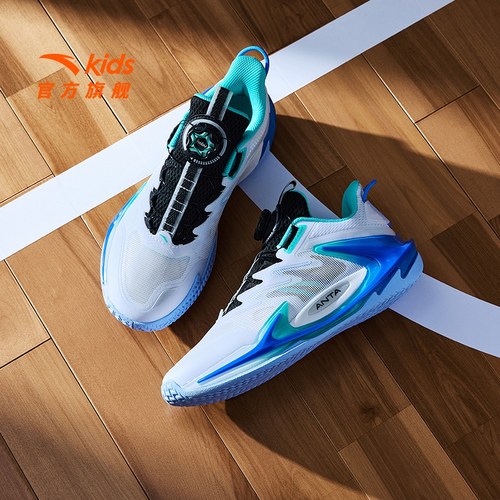 青狂刺安踏儿童篮球鞋男大童专业实战运动鞋子青少年缓震回弹童鞋 - 图2