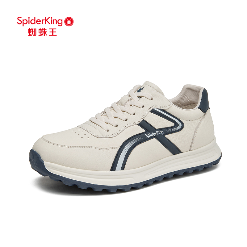 蜘蛛王真皮男鞋2025新款秋季休闲小白鞋时尚运动鞋板鞋户外旅游鞋,淘宝优惠券,粉丝福利购,淘宝优惠卷