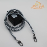 嫣兰水晶 Сумка ручной работы, цепь, портативный аксессуар для сумки из жемчуга, делается под заказ, на одно плечо