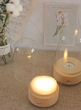 玻璃罩音乐盒小夜灯蓝牙音箱