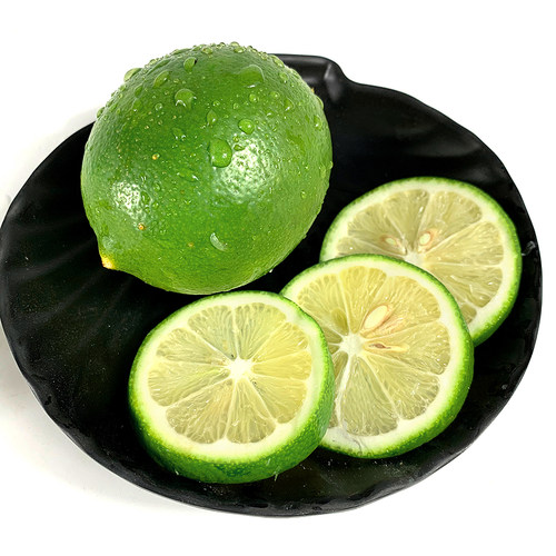 海南青柠檬500g 当季新鲜水果酸爽多汁小青柠茶饮食材 满5件包邮 - 图1