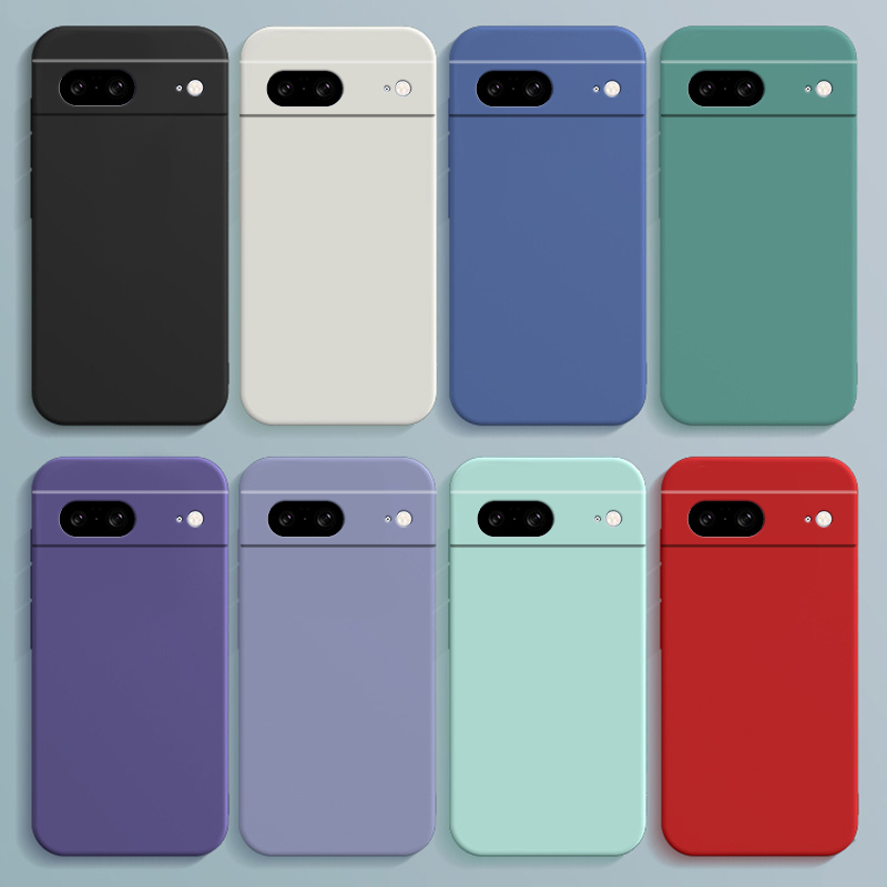 适用谷歌Pixel8手机壳googlepixel8pro保护套防摔pixel8a软壳全包google简约女piexl新款硅胶石墨黑男por外壳 - 图0