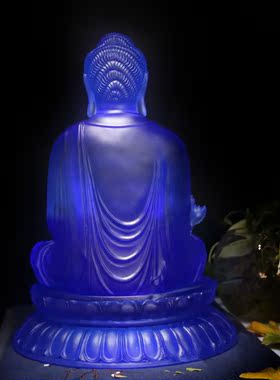 36cm琉璃摆件药师佛像药师琉璃光如来七佛像佛堂寺庙摆件厂家订制