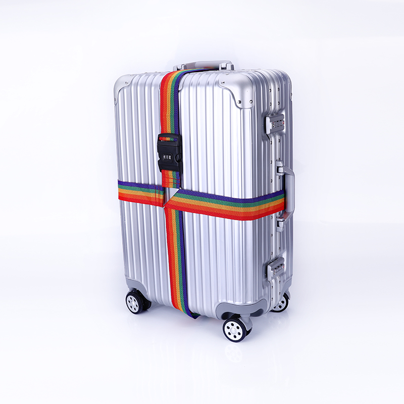 旅行箱捆绑带行李箱打包带锁行李带一字十字拉杆箱包托运加固带子 - 图2