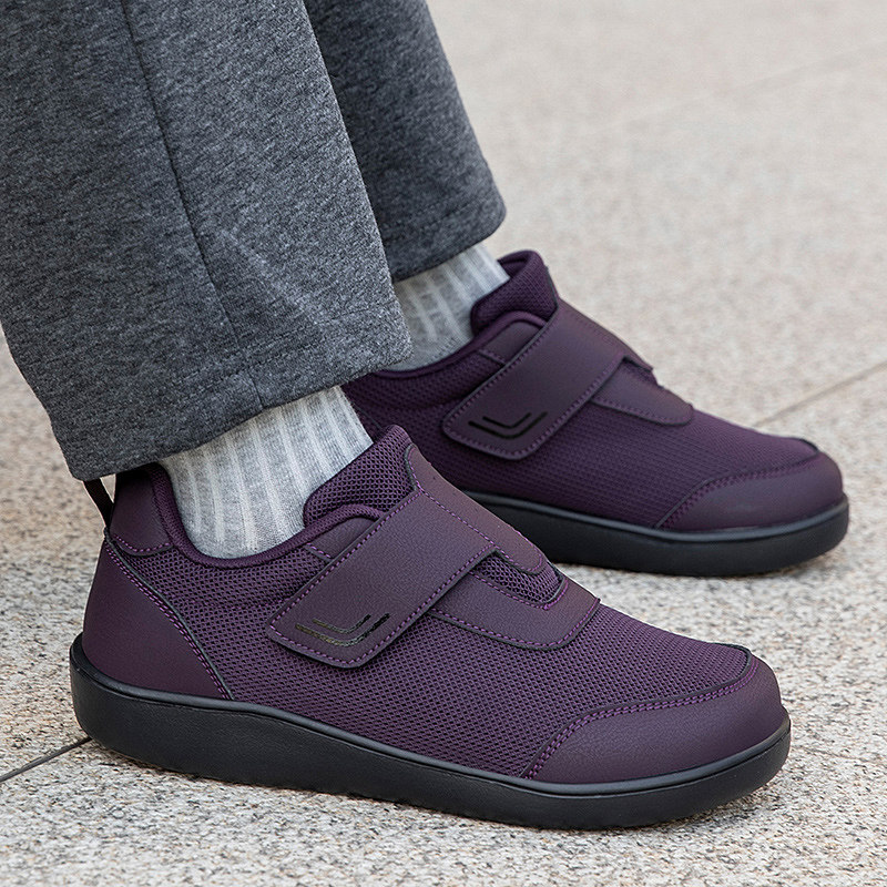 一脚蹬妈妈鞋秋季老人鞋拇外翻加肥宽松脚肿大头鞋布鞋奶奶鞋子女,淘宝优惠券,粉丝福利购,淘宝优惠卷