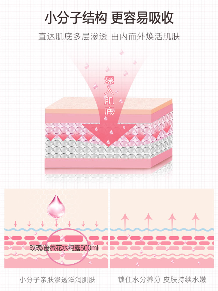 aa skincare大马士革500ml爽肤水 商联天下化妆品纯露/花水