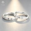 Pure silver 999 ring peace and joy sterling silver closed mouth
