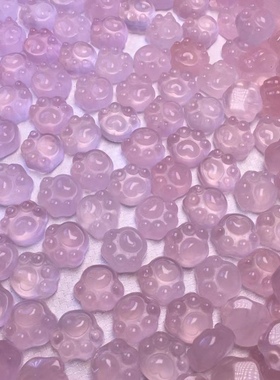 天然粉晶猫爪吊坠粉嫩百搭可爱卡通礼物粉水晶少女心闺蜜女包邮