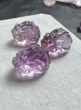 天然紫水晶龙龟吊坠，百搭精致礼物男女可爱做手链dly 礼物