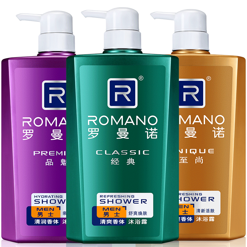 罗曼诺男士持久留香古龙清爽沐浴露 仓本居家日用沐浴露