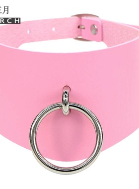 暗黑系配饰皮质脖圈女m项圈