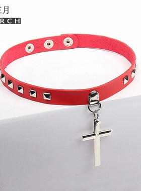 男女天使骷髅头蝙蝠翅膀项圈