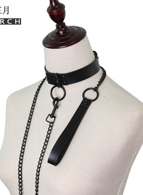 pu皮质颈套男女choker项圈