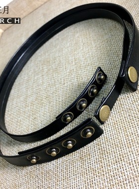 pu皮黑色禁欲系脖围朋克饰品项链