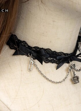 蕾丝女暗黑Lolita萝莉塔choker