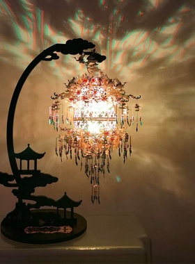 拼酷葡萄花鸟纹银香囊无骨花灯3d立体金属拼图手工高难度拼装模型